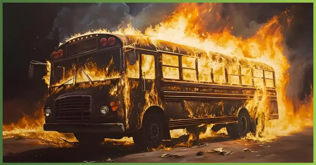 Girl Dies After Fire in School Van