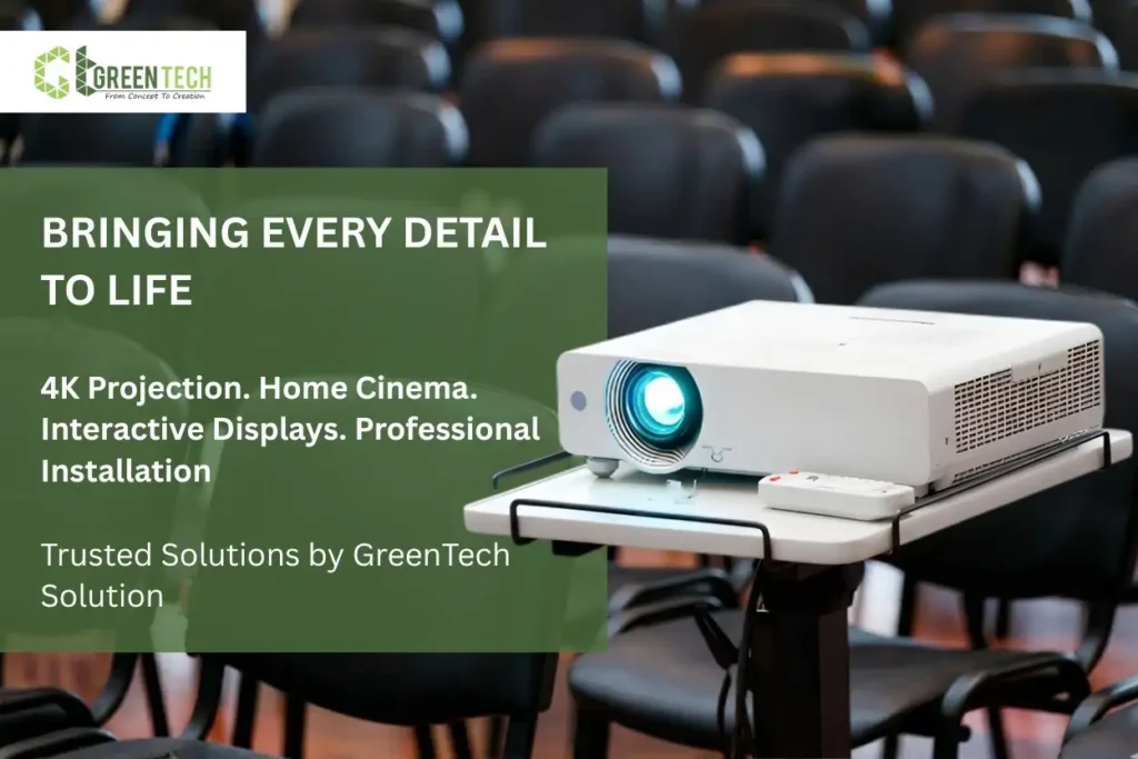 Multimedia Projector Projecting Buy Multimedia Projectors in Pakistan 2026 | GreenTech